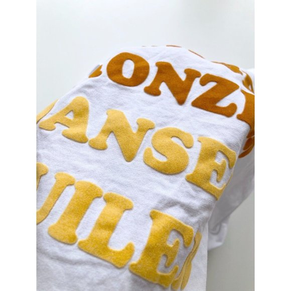 SANDRO Trivoli White Jersey Flocked Cotton Shoulder Pad Muscle Tank, Size 2/M - Picture 10 of 16